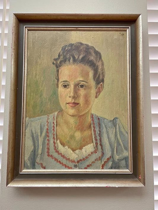 Unknown Female Portrait - Unknown, Signature Ineligible